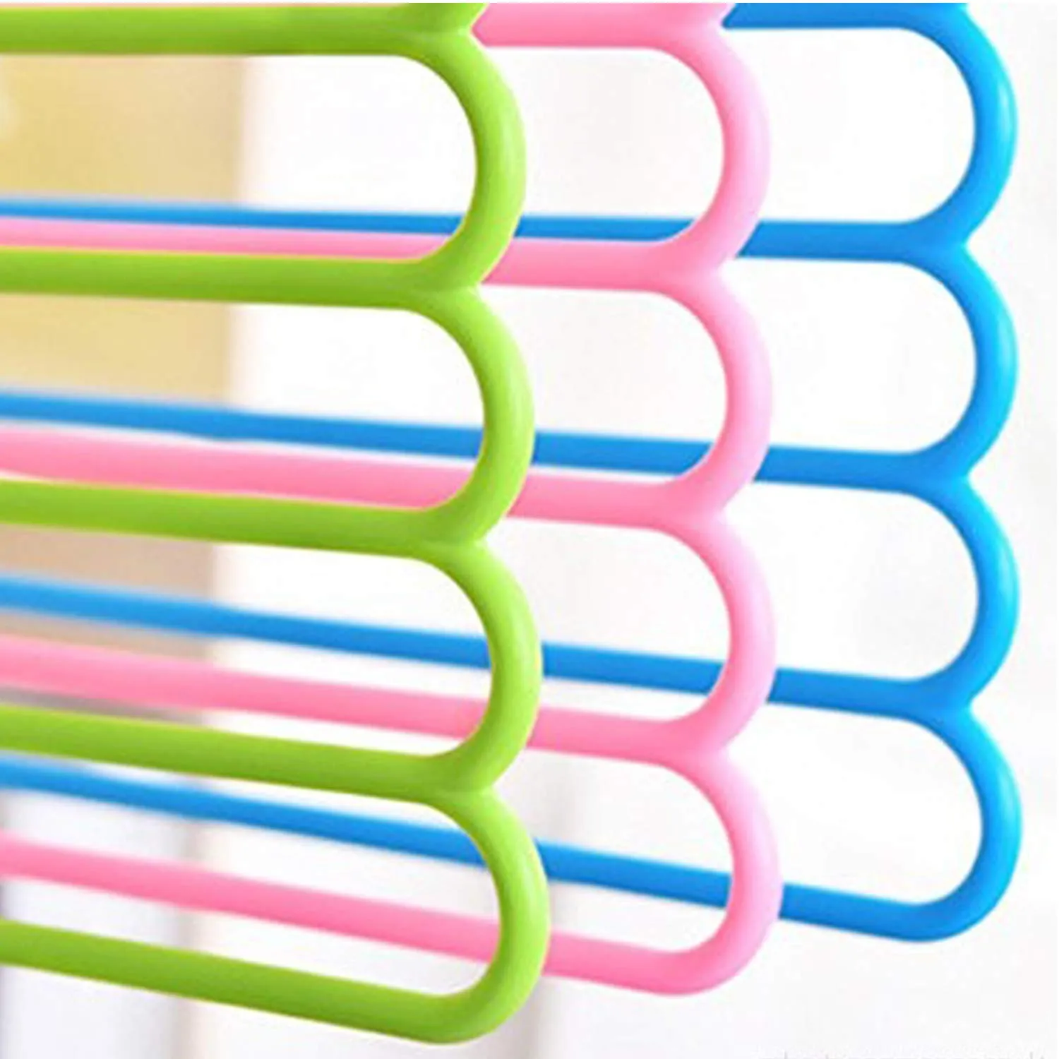 Kuber Industries Plastic Multi-Purpose Hangers for Wardrobe (CTKTC01645)