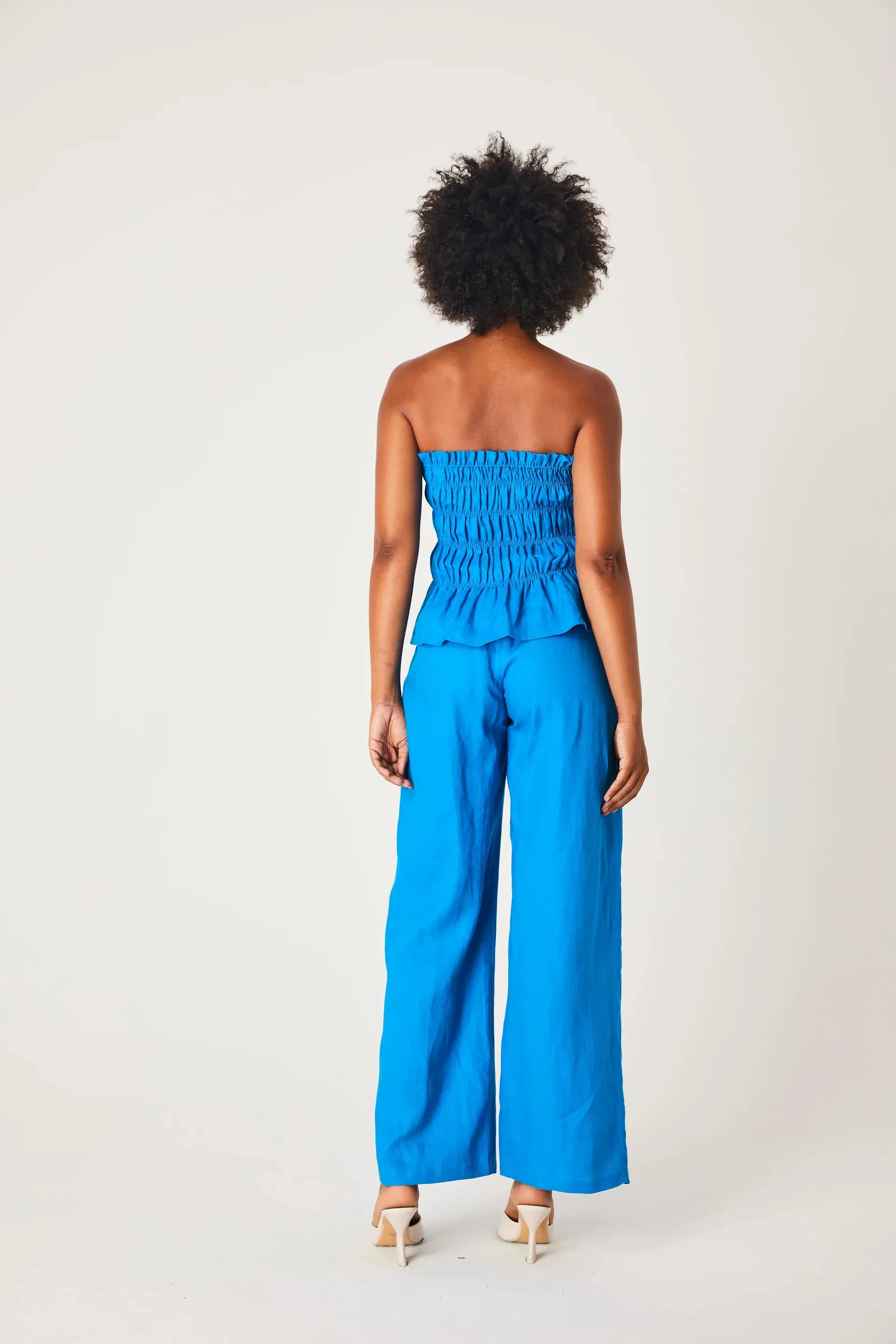 Linen Bodice- Azure