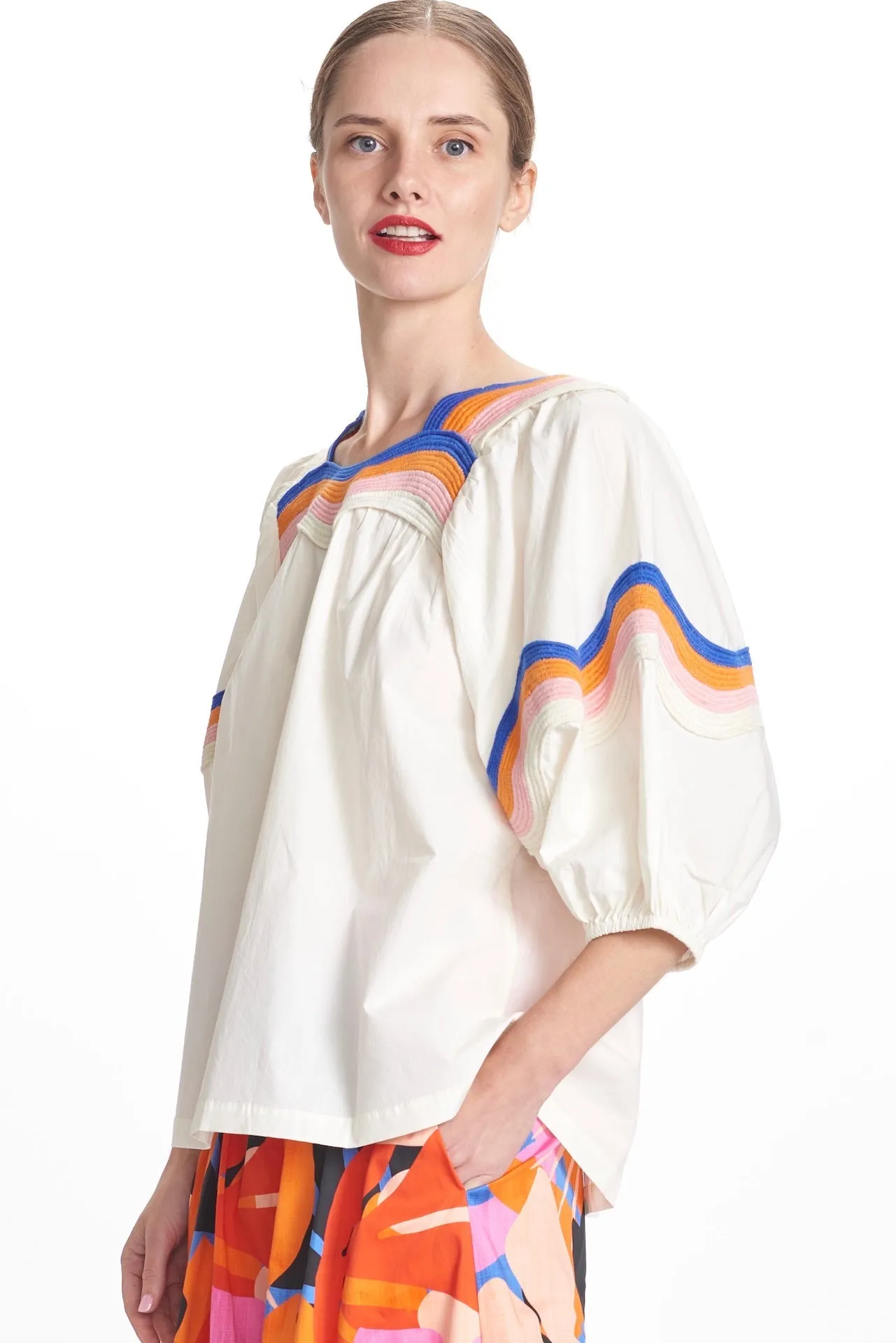 PATTI SQUARE NECK TOP ORGANIC COTTON