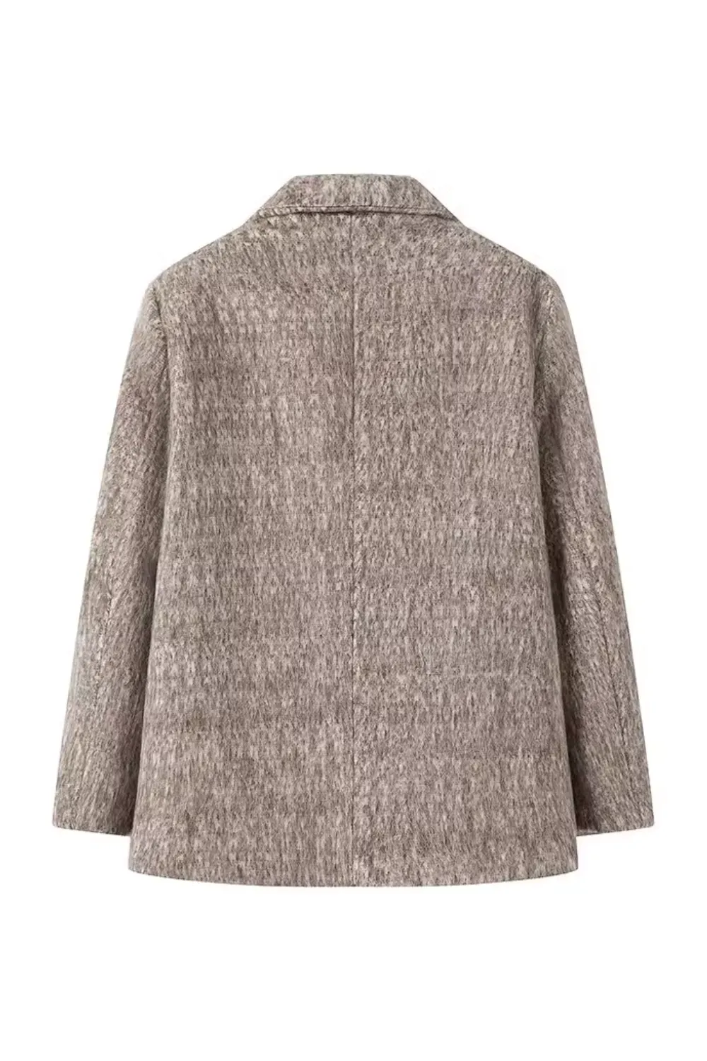 'Rowena' Wool Blend Collared Suit Jacket