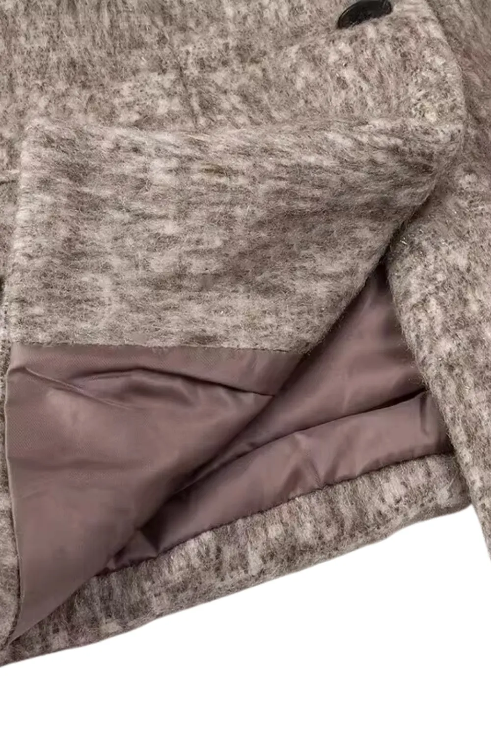 'Rowena' Wool Blend Collared Suit Jacket
