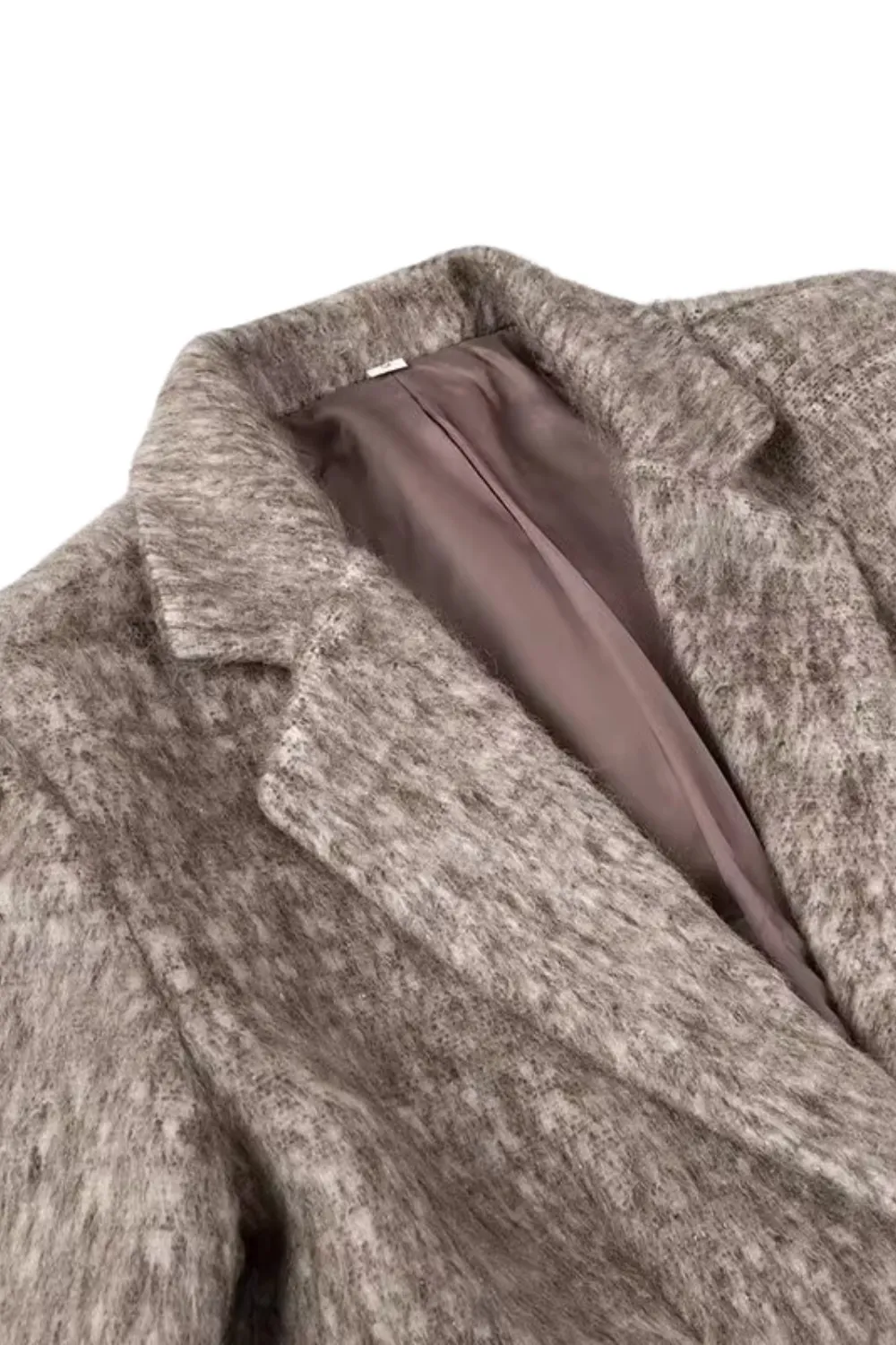 'Rowena' Wool Blend Collared Suit Jacket